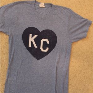 Charlie hustle KC heart shirt